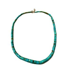 Turquoise necklace. Handmade.